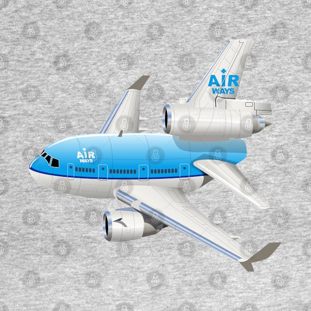 Cartoon airplane by Mechanik